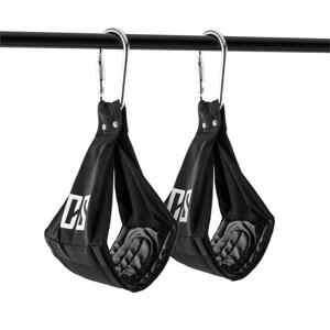 Capital Sports Armlug Ab Slings, max. 120 kg, černá, tréninkové ramenní opěrky, karabinové háky