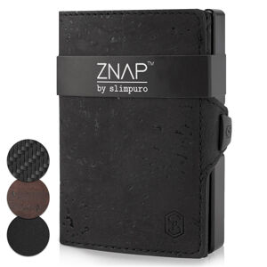 Slimpuro ZNAP, portofel sub?ire, 8 căr?i, compartiment pentru monede, 8,9 × 1,5 × 6,3 cm (L × Î × l), protec?ie RFID