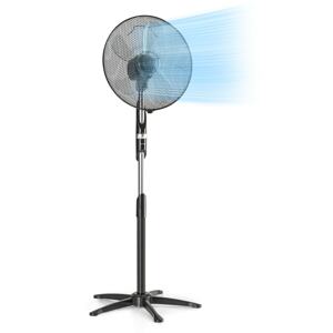 Klarstein Summer Vibe, stojanový ventilátor, 16", 55 W, 2040 m3/h, oscilace 65 °, černý
