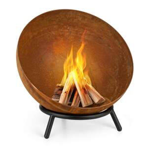 Blumfeldt Fireball Rust, ohniště, O 60 cm, výklopný rošt, rezavý vzhled
