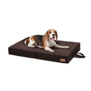 Brunolie Paco, pelíšek pro psa, psí podložka, pratelný, ortopedický, protiskluzový, prodyšný, sklopné, paměťová pěna, velikost M (80 x 8 x 55 cm)