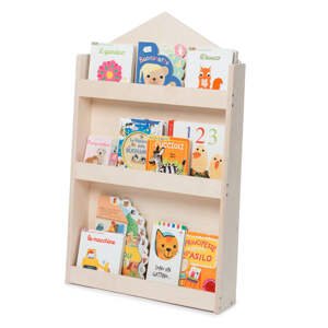 Mobli Dotty, One White Haus, dětský regál na knihy, Montessori, multiplex, 60x95x13cm
