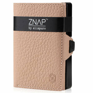 Slimpuro ZNAP, tenká peněženka, 12 karet, kapsa na mince, 8,9 × 1,8 × 6,3 cm (Š × V × H), RFID ochrana
