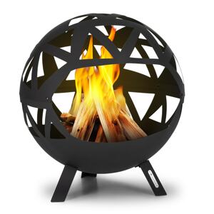 Blumfeldt Colima, ohniště, O 66 cm, kulovité, rošt na dřevěné uhlí, popelník