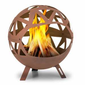Blumfeldt Colima, ohniště, O 66 cm, kulovité, rošt na dřevěné uhlí, popelník