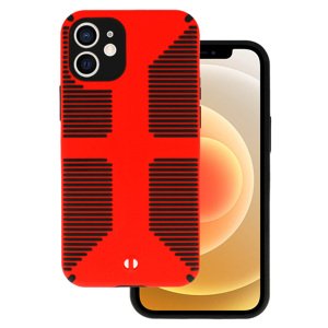 Pouzdro TEL PROTECT Grip pro Iphone 12 červené