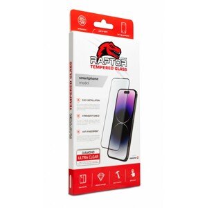 Tvrzené sklo Swissten Raptor 3D pro Samsung S23 Ultra černé s funkční čtečkou otisku prstů