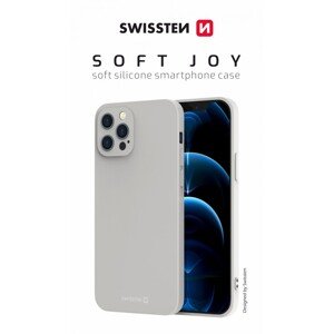 Zadní kryt Swissten Soft Joy pro iPhone 15 Pro Max kamenně šedý