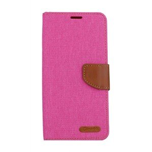 Pouzdro Canvas Samsung A14 knížkové růžové 108432 (kryt neboli obal na mobil Samsung A14)