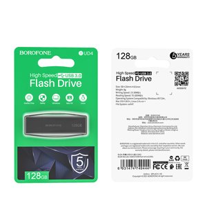 Flash disk Borofone BUD4 USB 3.0 128GB černý 109074