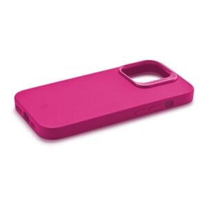 Ochranný silikonový kryt Cellularline Sensation Plus pro Apple iPhone 15, růžový