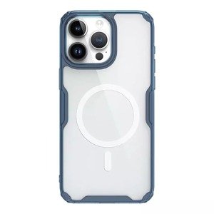 Nillkin Nature Pro Magnetic TPU Case pro Iphone 14 Pro transparentní-modrý