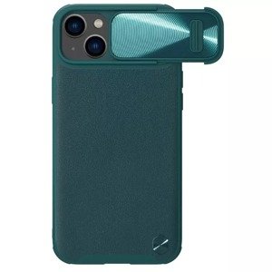 Nillkin CamShield S Kožené magnetické pouzdro pro Iphone 14/13 zelené