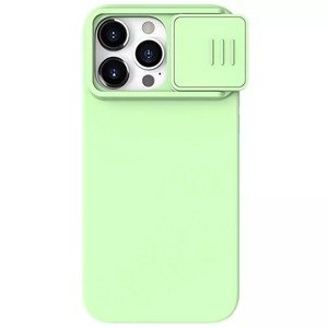 Nillkin CamShield Silky Silicone Case pro Iphone 15 Pro Max mint