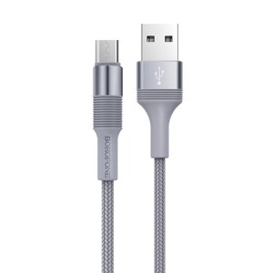 Borofone kabel BX21 Outstanding - USB na Micro USB - 2,4A 1 metr šedý