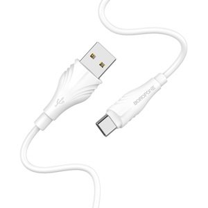 Kabel Borofone BX18 Optimal - USB na typ C - 2 metry bílý