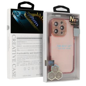 Pouzdro Liavec AG Matte Series pro Iphone 15 Pro Max světle růžové