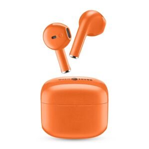 TWS bezdrátová pecková sluchátka Music Sound SWAG, oranžová