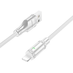 Kabel Borofone BU40 Advantage - USB na Lightning - 2,4A 1,2 metru šedý
