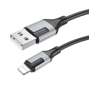 Kabel Borofone BX101 Creator - USB na Lightning - 2,4A 1 metr černý
