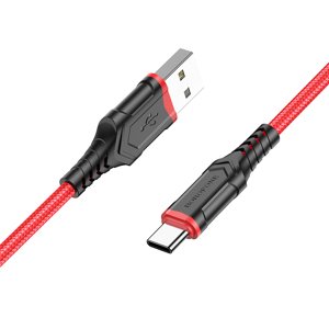 Kabel Borofone BX67 - USB na typ C - 3A 1 metr červený