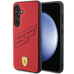 Originální pevné pouzdro FERRARI Big SF Perforated FEHCS24SPINR pro Samsung Galaxy S24 Red