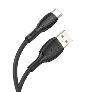 Kabel Borofone BX86 Advantage - USB na typ C - 3A 1 metr černý