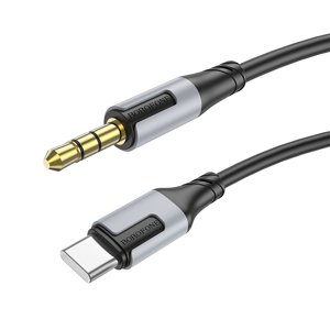 Kabel Borofone BL19 Creator jack 3,5 mm na USB-C černý