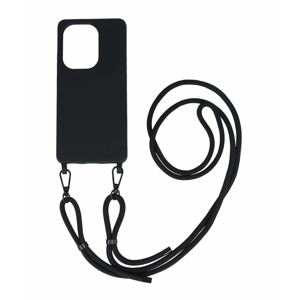 Kryt TopQ Simple Xiaomi Redmi Note 13 černý se šňůrkou 120431 (pouzdro neboli obal na mobil Xiaomi Redmi Note 13)