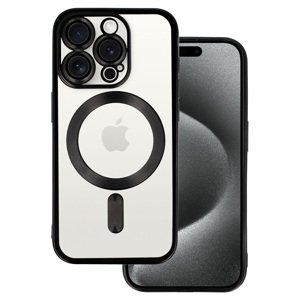 Pouzdro Metallic MagSafe pro iPhone 15 Pro Max Black