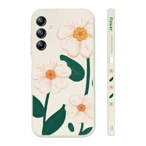 Kryt TopQ Design Samsung A34 Bílé květy 121560 (pouzdro neboli obal na mobil Samsung A34)