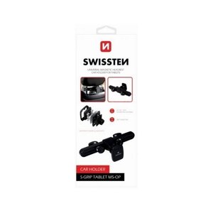 Držák do auta Swissten S-Grip Tablet M5-OP na opěrku hlavy černý 30269