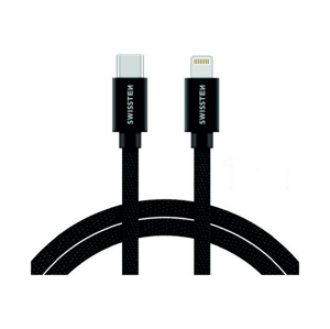 Datový kabel Swissten USB-C / Lightning 1,2m černý 38123