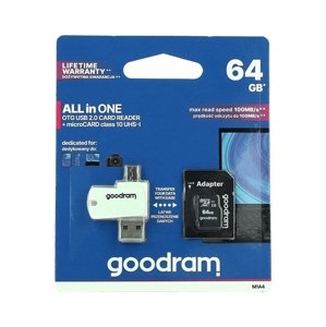 Paměťová karta GOODRAM 64GB Class 10 + čtečka micro USB 46231