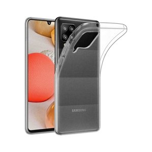 Pouzdro TopQ Samsung A42 silikon průhledný ultratenký 0,5 mm 54746 (kryt neboli obal na mobil Samsung A42)
