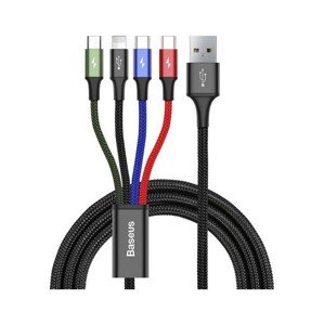 Datový kabel na mobil značky Baseus (CA1T4-B01) 1,2m 4v1 barevný 61234