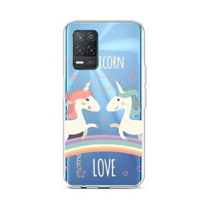 Kryt TopQ Realme 8 5G silikon Unicorn Love 66408 (pouzdro neboli obal na mobil Realme 8 5G)