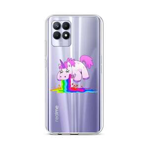 Kryt TopQ Realme 8i silikon Rainbow Splash 69803 (pouzdro neboli obal na mobil Realme 8i)