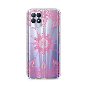 Kryt TopQ Realme 8i silikon Pink Mandala 69806 (pouzdro neboli obal na mobil Realme 8i)