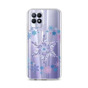 Kryt TopQ Realme 8i silikon Snowflake 69831 (pouzdro neboli obal na mobil Realme 8i)