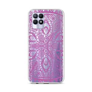 Kryt TopQ Realme 8i silikon Violet Mandala 69832 (pouzdro neboli obal na mobil Realme 8i)