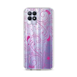 Kryt TopQ Realme 8i silikon Pink Ornament 69855 (pouzdro neboli obal na mobil Realme 8i)