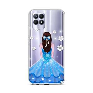 Kryt TopQ Realme 8i silikon Blue Princess 69863 (pouzdro neboli obal na mobil Realme 8i)