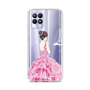 Kryt TopQ Realme 8i silikon Pink Princess 69865 (pouzdro neboli obal na mobil Realme 8i)