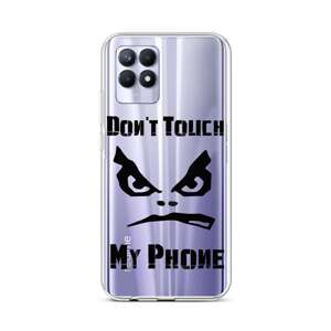 Kryt TopQ Realme 8i silikon Don´t Touch průhledný 69874 (pouzdro neboli obal na mobil Realme 8i)