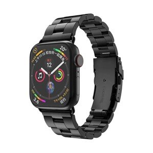 Ocelový řemínek TopQ Watchband W036 pro Apple Watch 3-4-5-6-7-SE 38-40-41 mm černý 76360