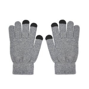 Rukavice winter smartphone gloves traingle dámské šedé
