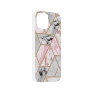 Kryt iPhone 12 Marble Pink Hex 84541 (pouzdro neboli obal iPhone 12)