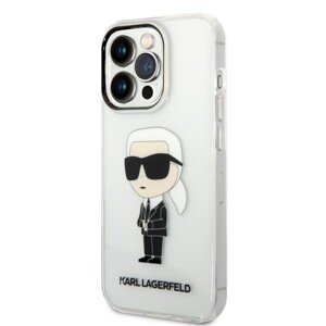 Karl Lagerfeld Translucent Ikonik NFT Zadní Kryt pro iPhone 14 Pro Max Transparent