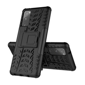Kryt TopQ Samsung S20 FE odolný černý 93413 (pouzdro neboli obal na mobil Samsung S20 FE)